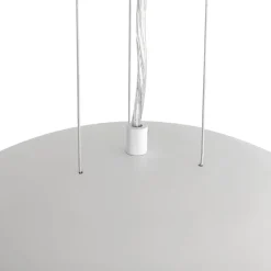 Scandinavian Oversized Iron White Bell Dome Pendant Light