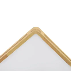 Scandinavian Wooden Dimmable LED Square Flush Mount