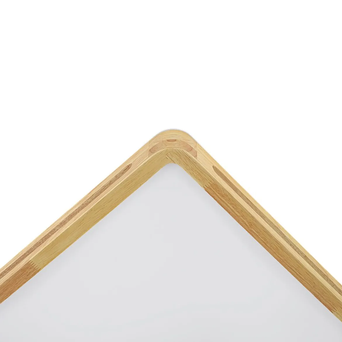 Scandinavian Wooden Dimmable LED Square Flush Mount