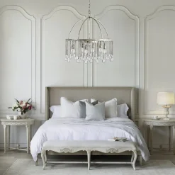 Shabby Chic Crystal Raindrop Chandelier
