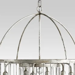 Shabby Chic Crystal Raindrop Chandelier