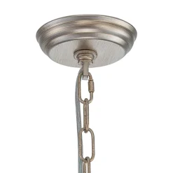 Shabby Chic 6-Light Crystal Empire Candle Chandelier