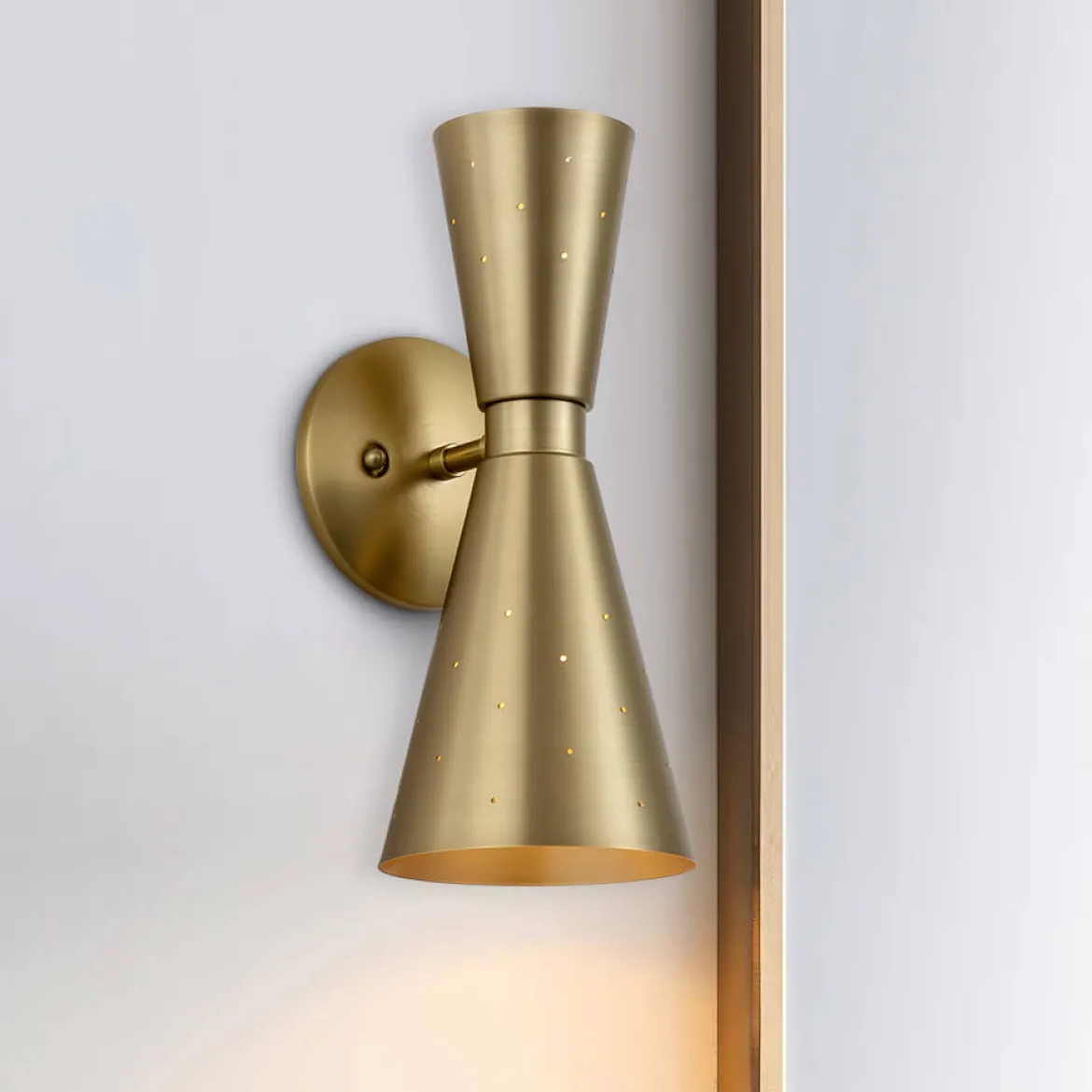 Starry 2-Light Hourglass Wall Sconce