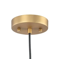Sunburst Brass 1-Light Shine Opal Glass Globe Pendant