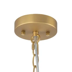 Tiered Opal Swirl Glass Round Semi Flush Mount Chandelier