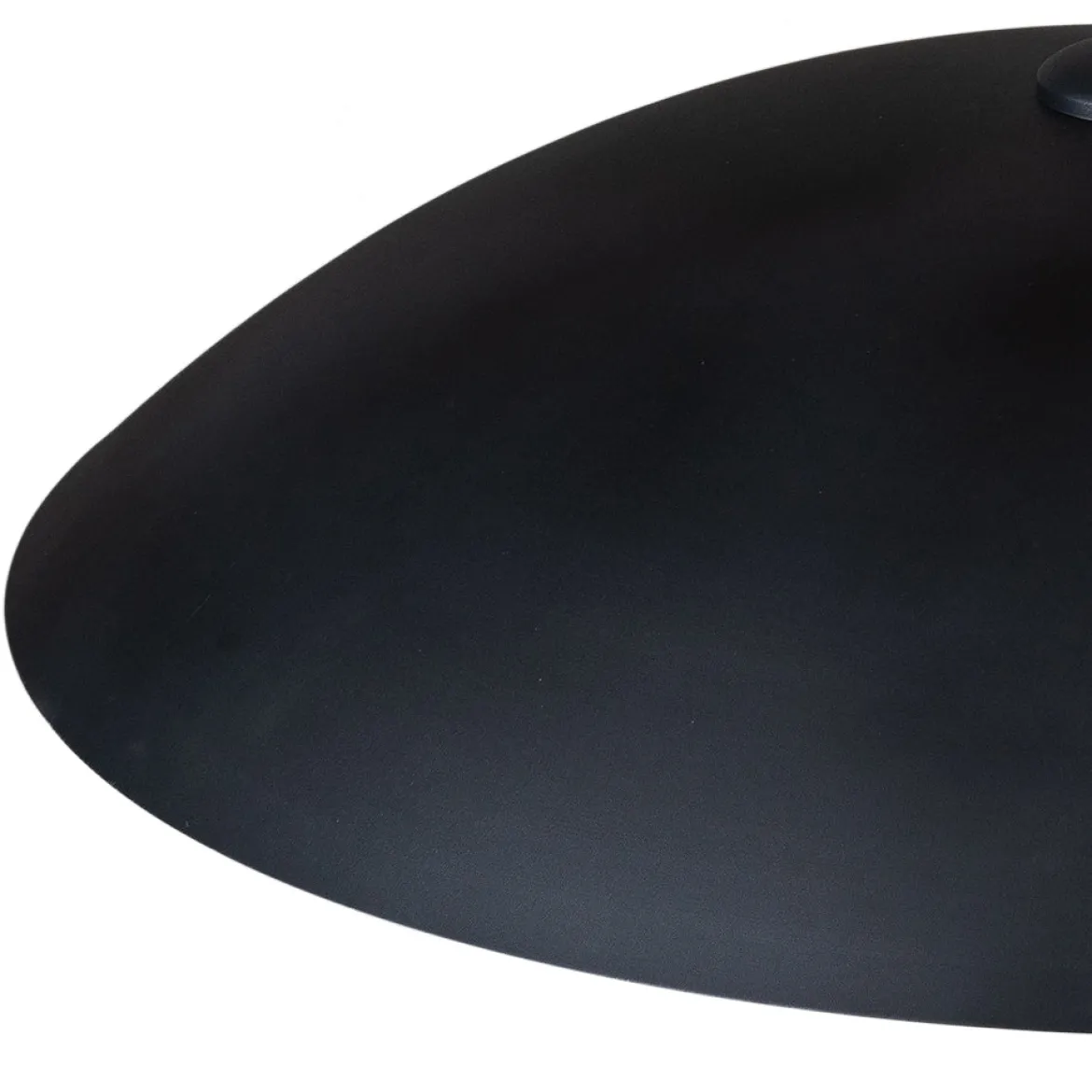 Vintage Oversized Flat Dome Metal Pendant Light