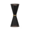 Vintage Up Down Hourglass Flush Mount Wall Light