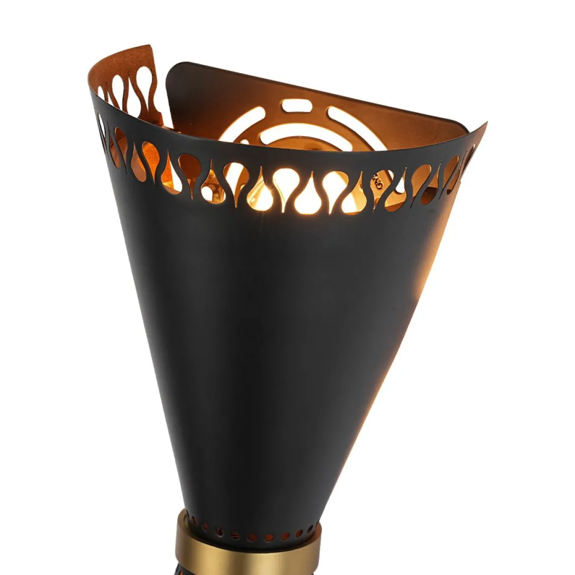 Vintage Up Down Hourglass Flush Mount Wall Light