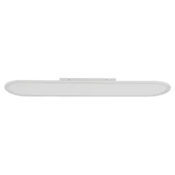 White Long Oval Warm Dimmable LED Semi Flush Mount