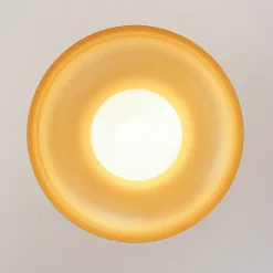 Wide Iron Dome Dimmable LED Semi Flush Ceiling Light