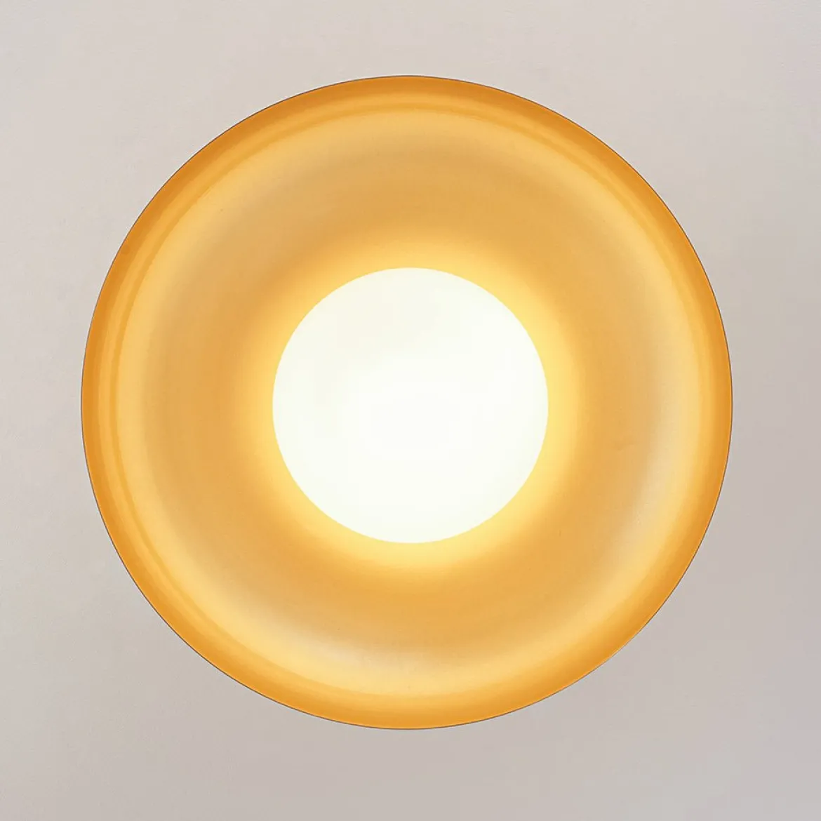 Wide Iron Dome Dimmable LED Semi Flush Ceiling Light