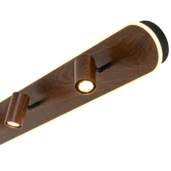 Wood Oval LED Adjustable Spotlight Ceiling Track Light