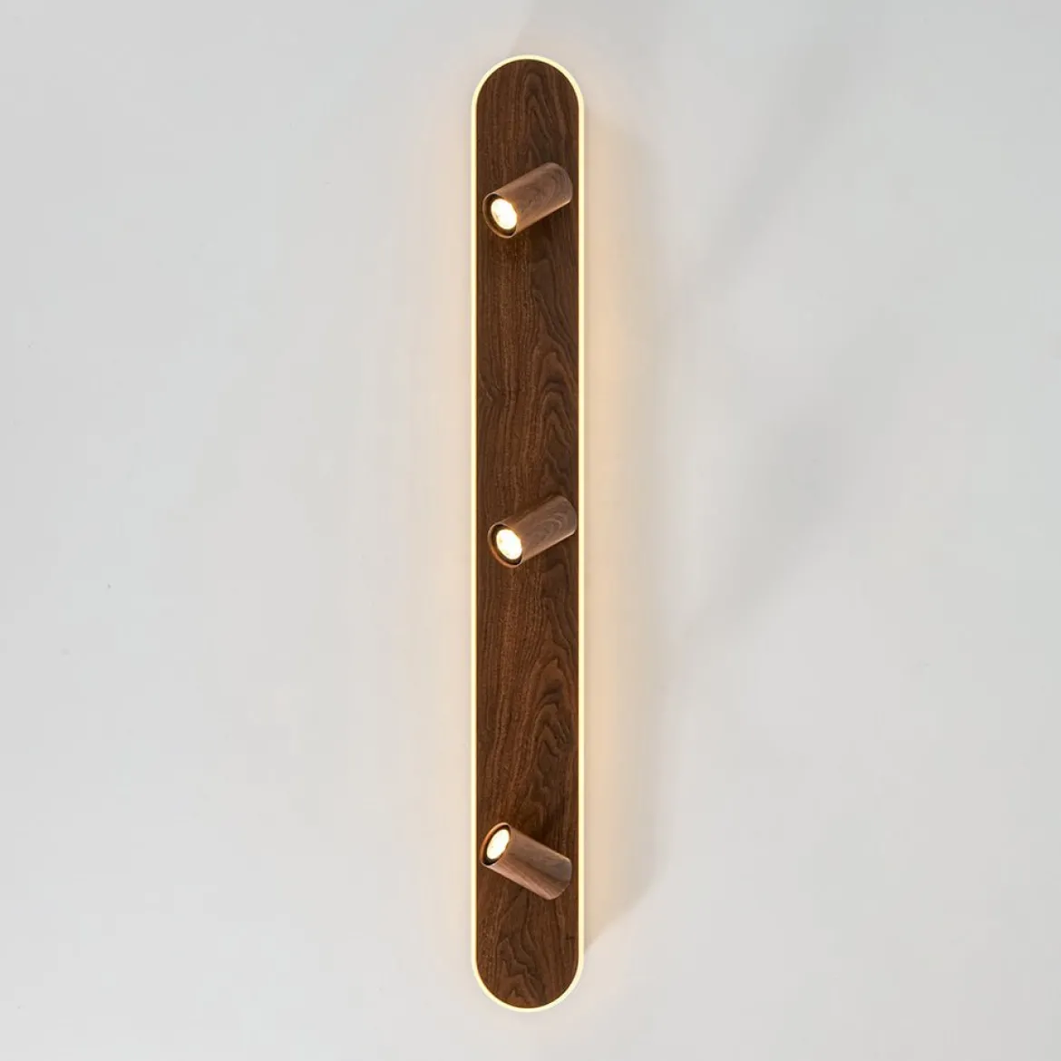 Wood Oval LED Adjustable Spotlight Ceiling Track Light