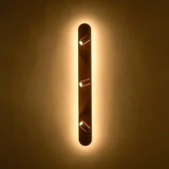 Wood Oval LED Adjustable Spotlight Ceiling Track Light