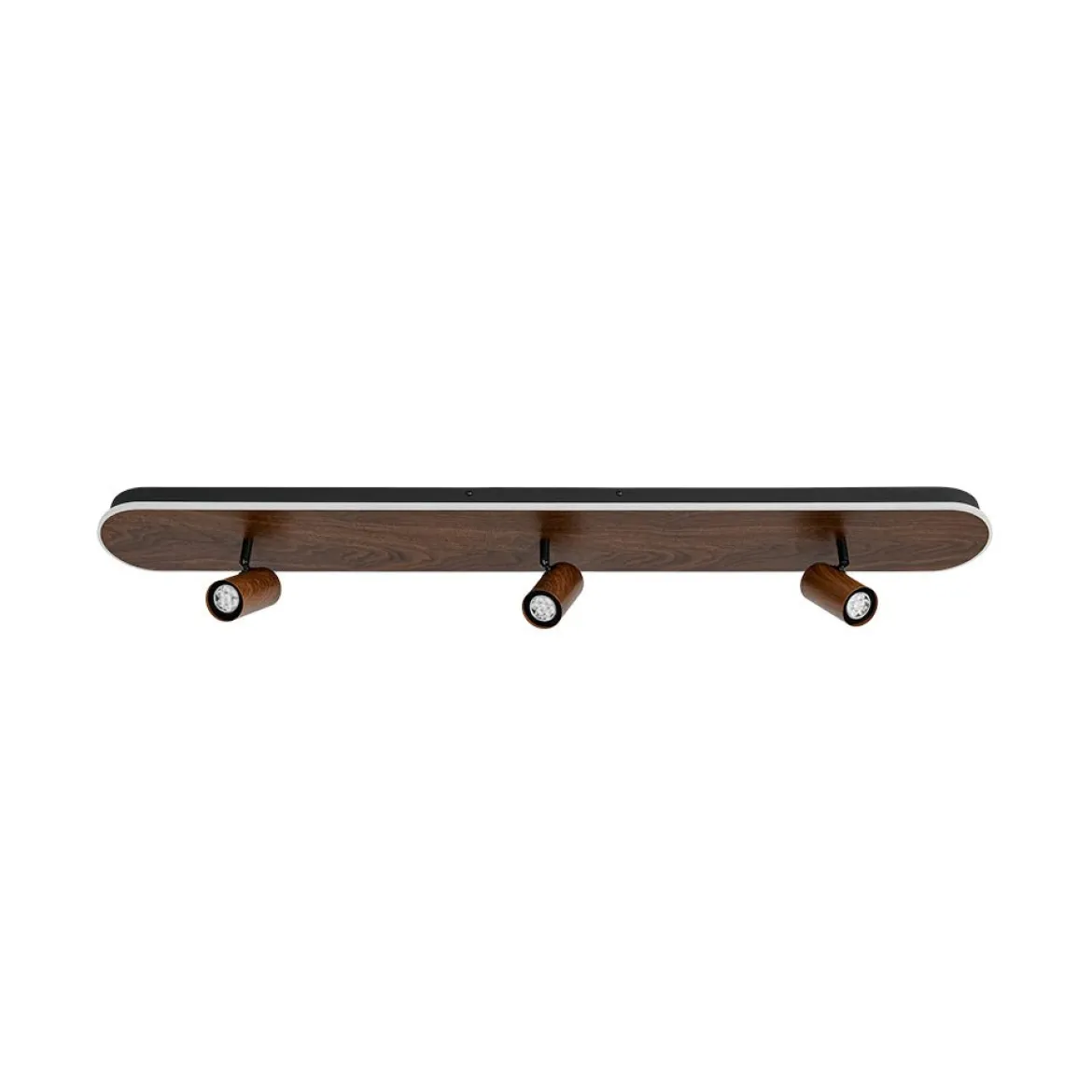 Wood Oval LED Adjustable Spotlight Ceiling Track Light