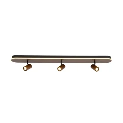 Wood Oval LED Adjustable Spotlight Ceiling Track Light